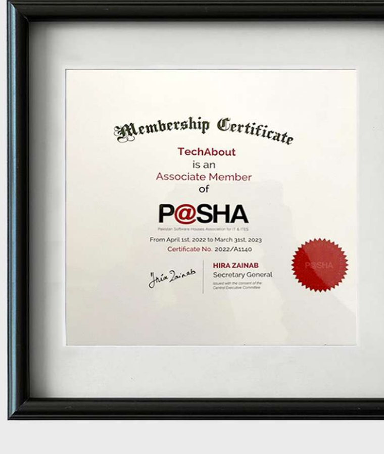 PASHA certificate
